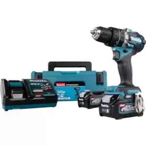 image of Makita HP002G 40v Max XGT Cordless Brushless Combi Drill 2 x 2.5ah Li-ion Charger Case