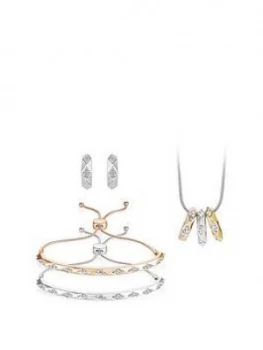 Image of Buckley London Buckley London Notting Hill Earring Pendant And Bracelet Jewellery Gift Set Free Gift Bag