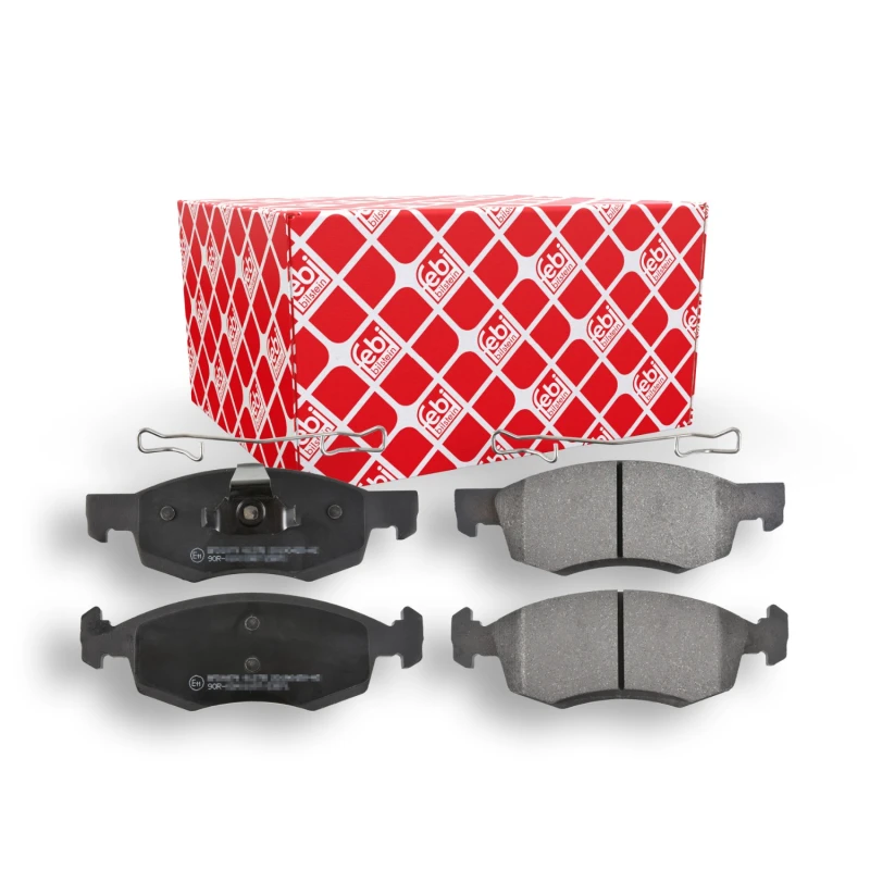 Image of FEBI BILSTEIN 16750 Brake pad set Front Axle, with fastening material Brake Pad Set,disc brake (402)