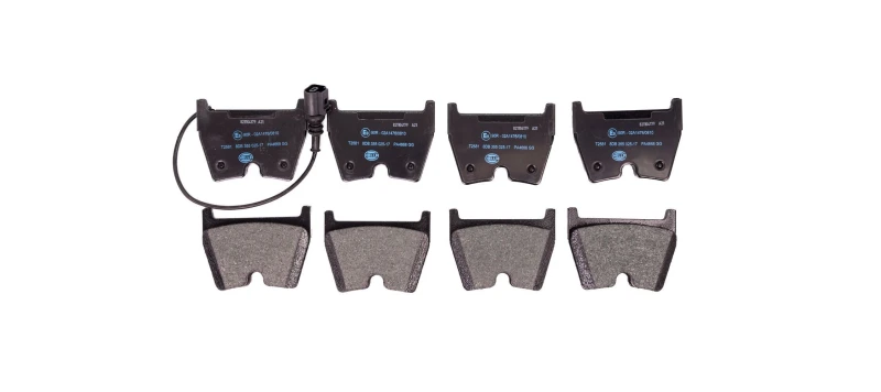 Image of HELLA Brake pad set HELLA 8DB 355 025-171
