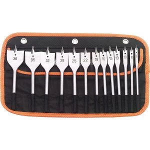 image of Draper 13 Piece Flat Wood Drill Bit Set