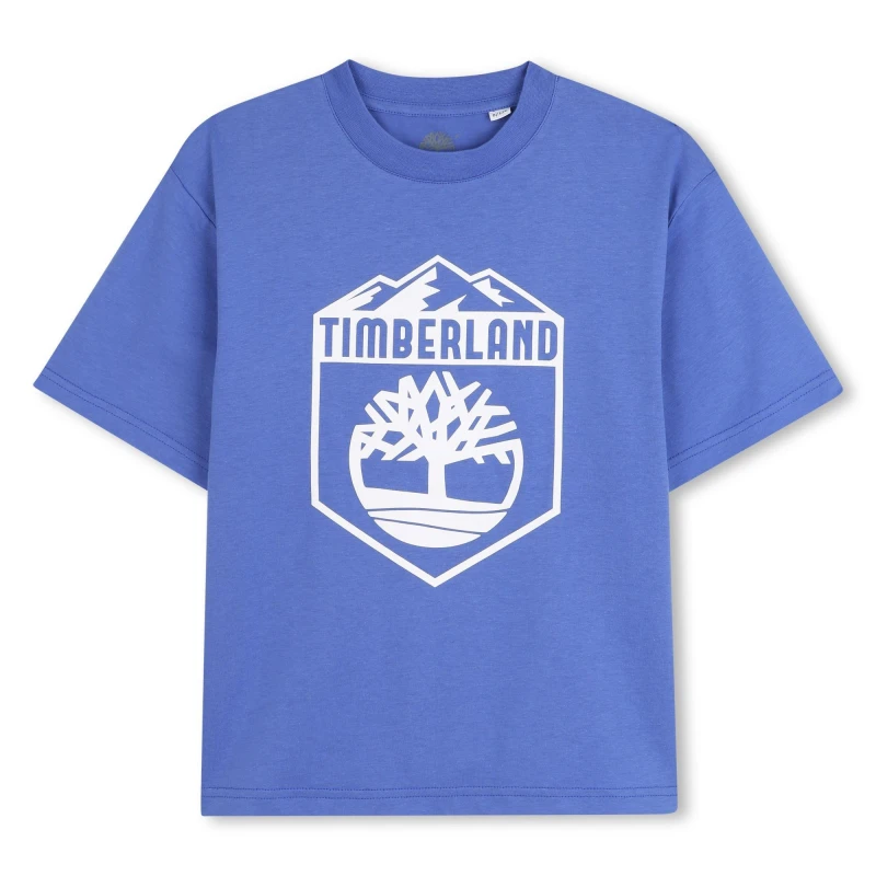 Image of Timberland Kids Timb Large Logo T-Shirt Blue male 14 Years