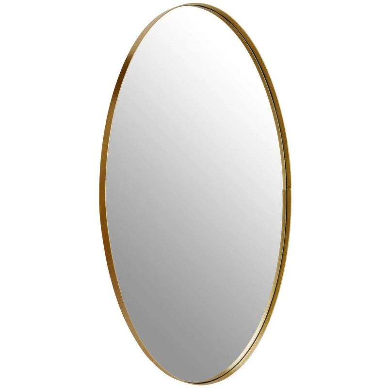 Image of Premier Housewares Versatile Wall Mirror, Reflective Hallway Mirror, Lounge Mirror for Home Office Gold
