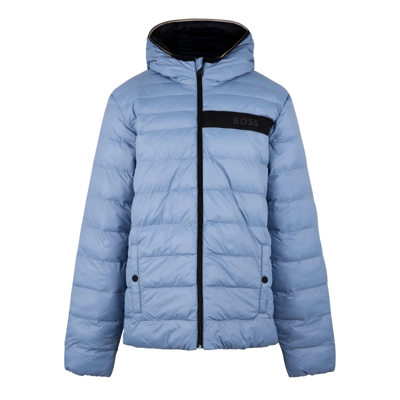 Image of Boss Puffer Jacket - Grey Grey 3 - 4 Years
