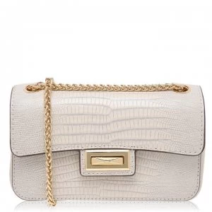 Image of DKNY Jojo Lizard Small Flap Over Cross Body Bag - Ivory IVY