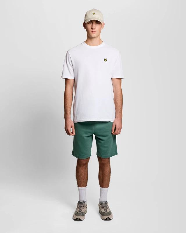 Image of Lyle & Scott Mens Cotton Sweat Shorts in Green
