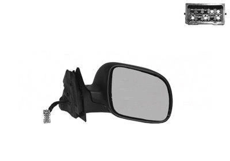 Image of VAN WEZEL 0323818 Wing mirror * HAGUS * Right, Heatable, Over-paintable Outside Mirror (50)