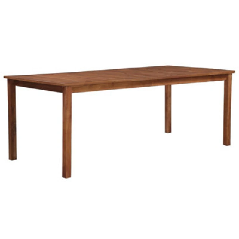 Image of vidaXL Solid Acacia Wood Outdoor Dining Table 200cm with Umbrella Hole Stand