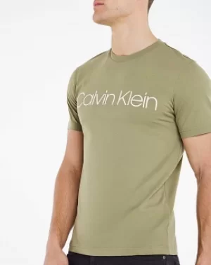 Image of Calvin Klein Green Front Logo T-Shirt