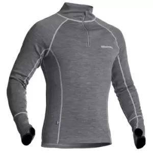 Image of Halvarssons Sweater Warm Wool Polo Grey 2XL