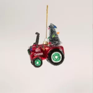 image of Festive Tractor Bauble