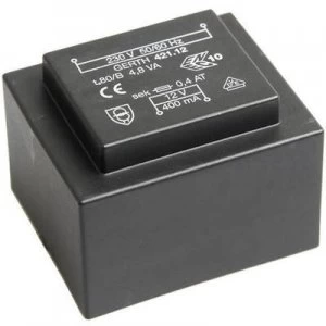 Image of PCB mount transformer 1 x 230 V 1 x 6 V AC 4.80 VA 800 mA