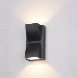 Italux Edgar - Modern LED Outdoor Wall Lamp Black, Warm White 3000K 120lm, IP54