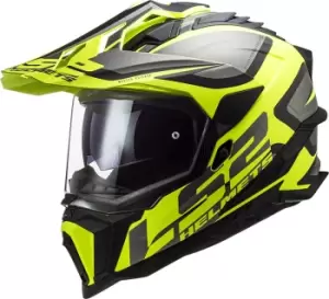 Image of LS2 MX701 Explorer HPFC Alter Motocross Helm, black-yellow, Size 2XL, black-yellow, Size 2XL