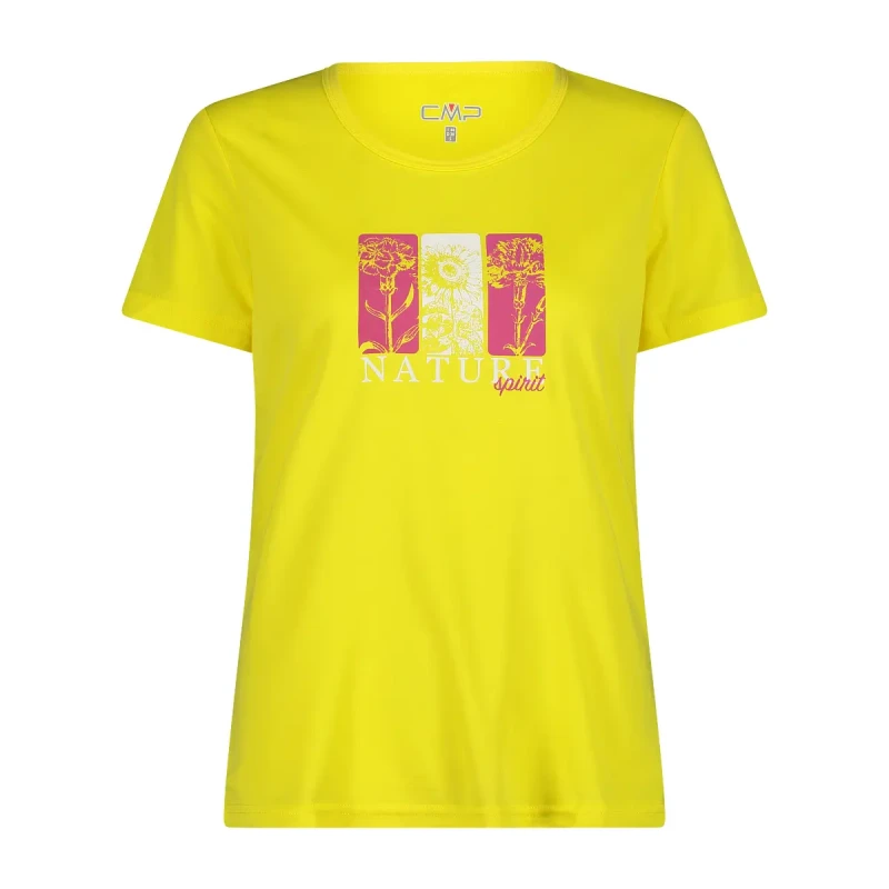 Image of CMP Womens T-Shirt CMP Jaune Female 2XL
