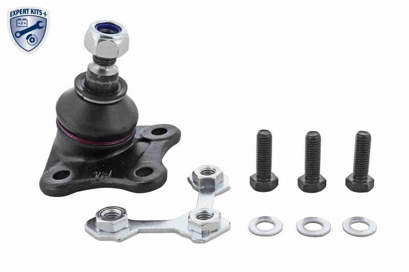 Image of VAICO V10-7018 Ball joint EXPERT KITS +, Lower, with fastening/mounting material Support-/Steering Link (2462)