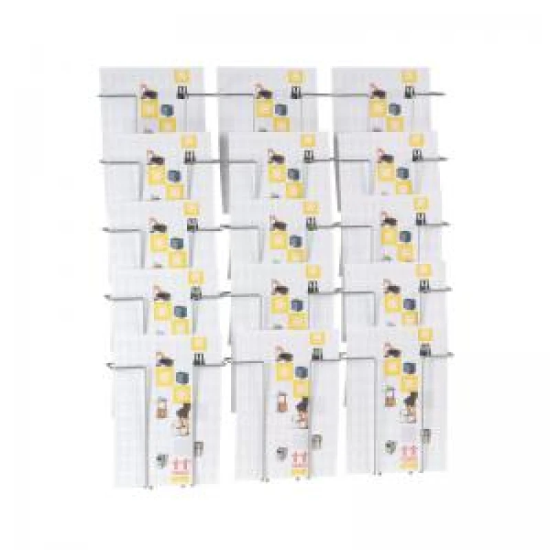 Image of Announce Announce 15 Compartment Wire Literature Holder A4 AA10262 AA10262