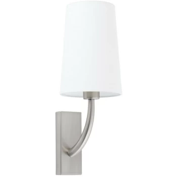 image of Faro REM - Wall Light with Shade Nickel, E27