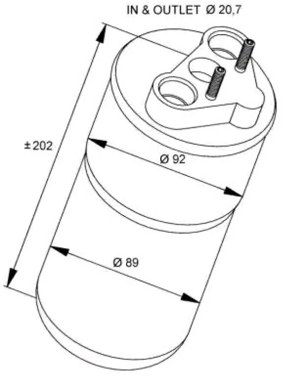 Image of AKS DASIS 800588N Receiver Drier Aluminium, with expansion valve Aluminium Dryer,air conditioning (851)