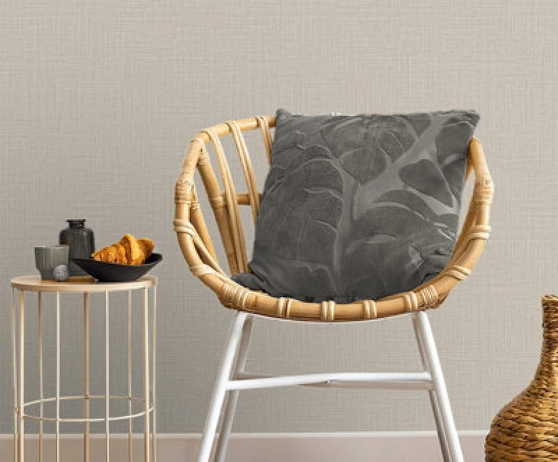 Image of Belgravia Decor Belgravia Decor Zambaiti Parati Marrakech Small Weave Grey Wallpaper Grey
