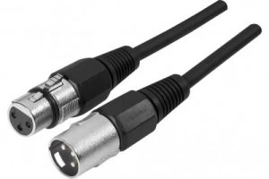 Image of 1m XLR to XLR Audio Cable Black