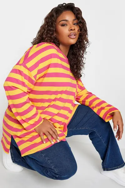 Image of Yours Printed Top Yellow