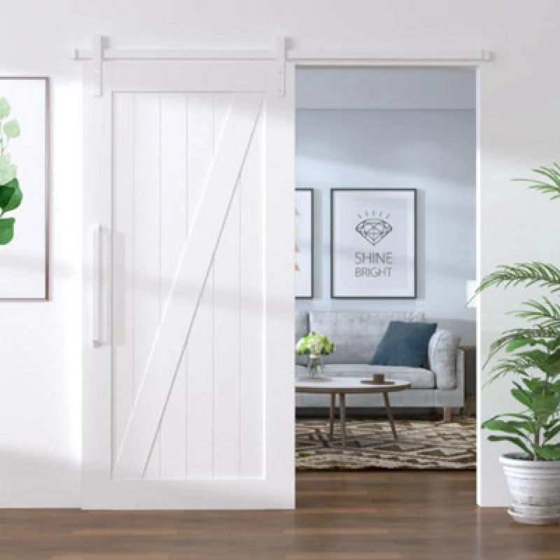 Image of VIDAXL Sliding Door Hardware Kit 183cm Steel White Vidaxl 8720286854389