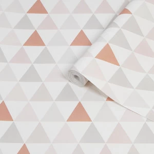 Image of Graham and Brown Super Fresco Tarek Wallpaper - Rose Gold