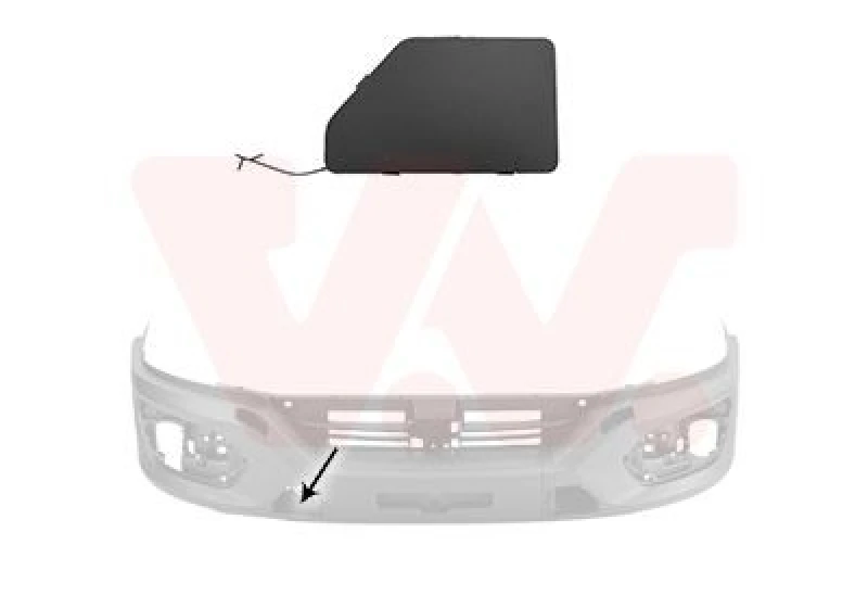 Image of VAN WEZEL Bumper cover VAN WEZEL 2818588