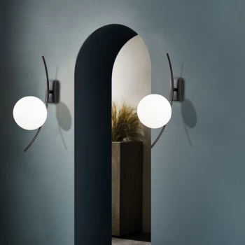 Image of Hilal - 3821 Black White Wall Lamp