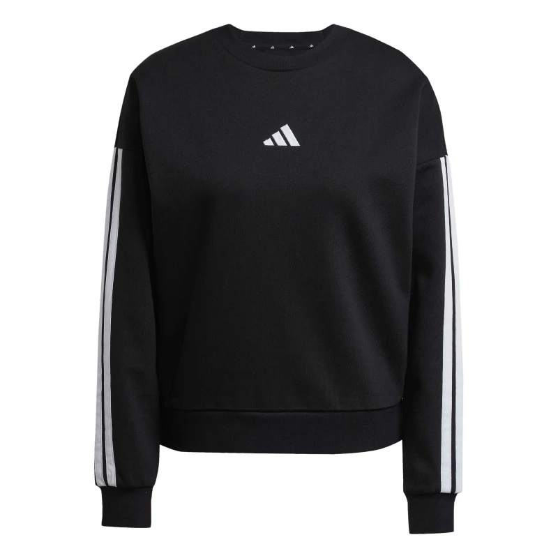 Image of adidas Studio Lounge 3-Stripes Sweatshirt Wome - Black L