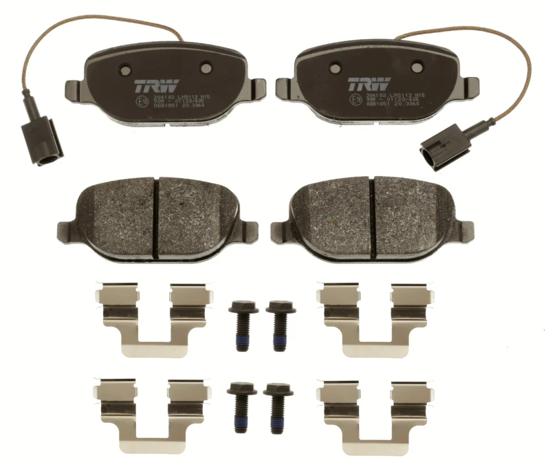 Image of TRW GDB1851 Brake pad set incl. wear warning contact Brake Pad Set,disc brake (402)