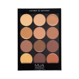 Image of MUA Professional Correct and Conceal Palette Dark Multi