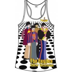 Image of The Beatles Sea of Holes White Ladies Vest: X Large