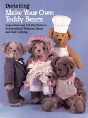 Image of make your own teddy bears instructions and full size patterns for jointed a