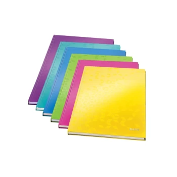 WOW Notebook A4 Ruled with Hardcover 80 Sheets. Assorted - Outer Carton of 6