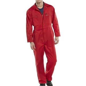 Super Click Workwear Heavy Weight Boilersuit Red Size 42 Ref