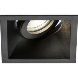 image of Knightsbridge - Dipa Single Tilt Square Anti-Glare Downlight Black - DIB1TSB