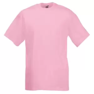 Image of Fruit Of The Loom Mens Valueweight Short Sleeve T-Shirt (M) (Light Pink)