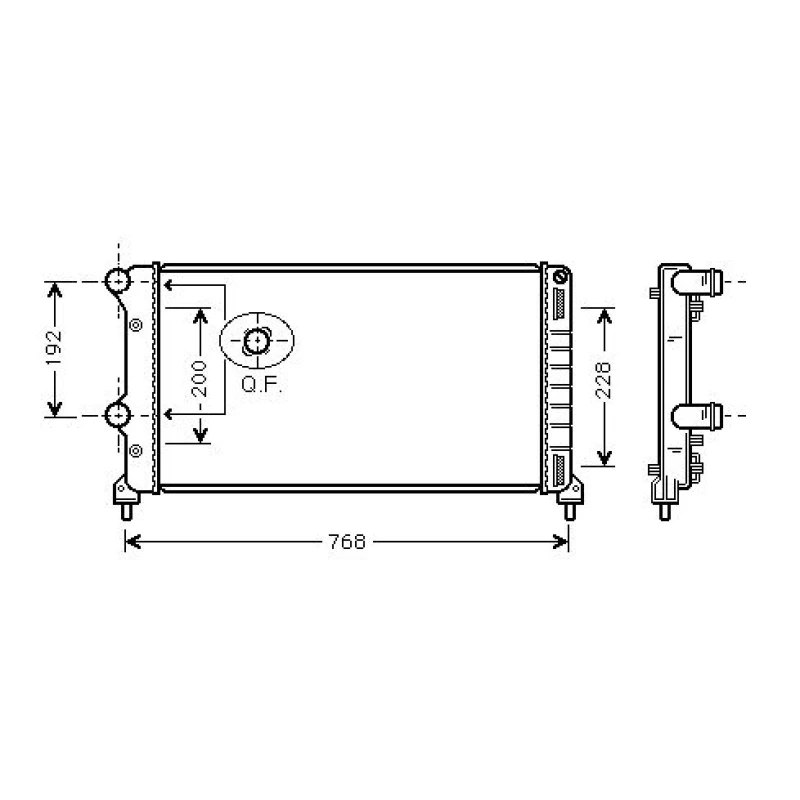 Image of Engine radiator DIEDERICHS DCM1961