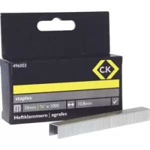 image of Pocket clamps 1000 pc(s) C.K 496003 Dimensions (L x W) 10 mm x 10.5 mm