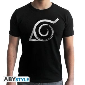 Image of Naruto Shippuden - Konoha Mens XX-Large T-Shirt - Black