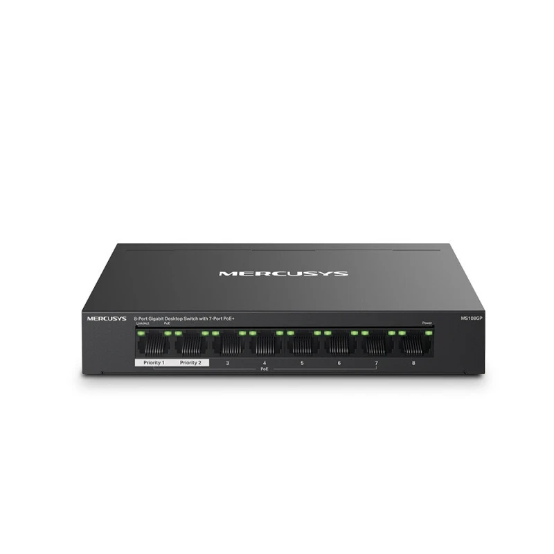 Image of 8-Port Gigabit Switch With 7-Port PoE+