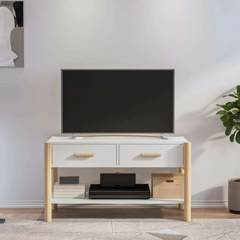 Image of Vidaxl TV Cabinet White 82X38X45cm Engineered Wood, White 345660