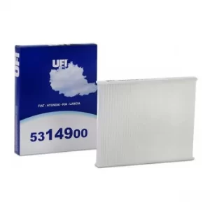 Image of UFI Pollen Filter HYUNDAI,FIAT,KIA 53.149.00 71736776,971331P000,971331P000 Cabin Filter,Cabin Air Filter,Filter, interior air