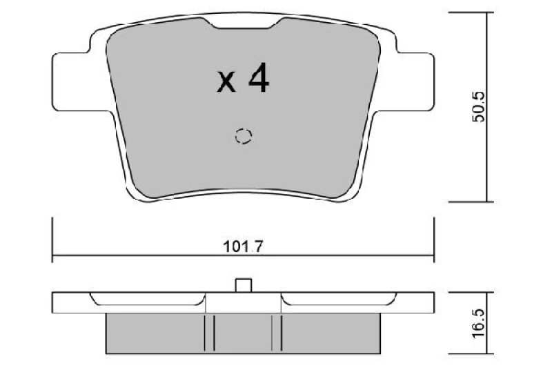 Image of AISIN Brake pad set AISIN BPFO-2006
