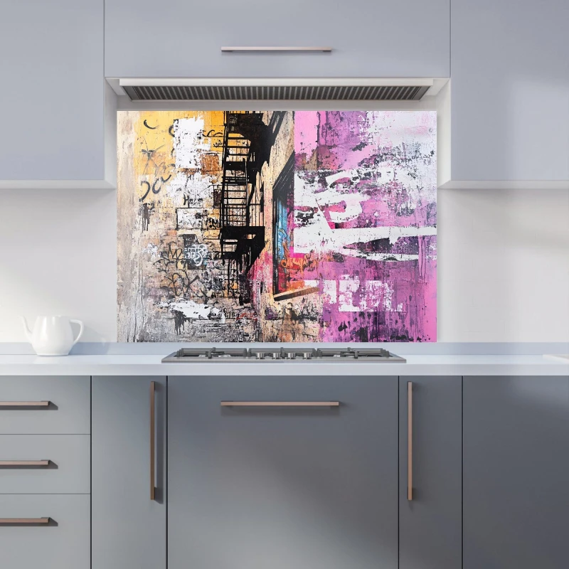 Image of Designer Kitchen Splashbacks Jasper Reed: 00022 Kitchen Splashback Size: 600mm x 750mm Multicolor Unisex 600mm x 750mm