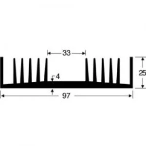 Image of Heat sink 1.6 CW L x W x H 100 x 97 x 25mm Fischer Elektron