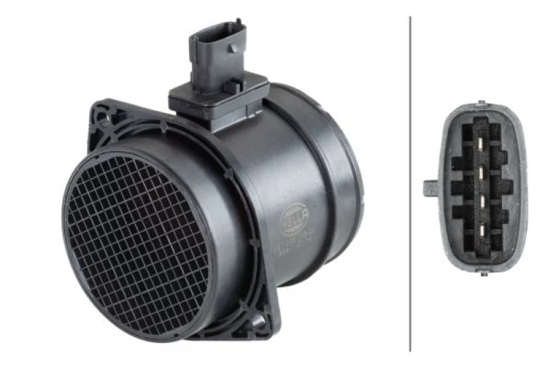 Image of HELLA Mass air flow sensor HELLA 8ET 358 095-221