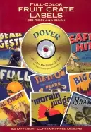 Image of full color fruit crate labels cd rom and book